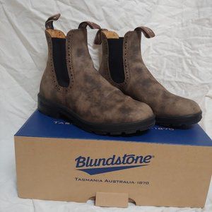 Blundstone Womens Origional High Top Boots in Rustic Brown Leather -size US 7.5